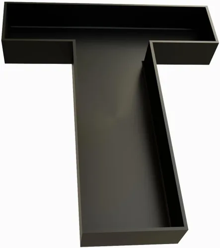 Vista 34 de Bandejas de servir de plástico duro reutilizables y rellenables con letras y números para decoración de fiesta (S, Negro)