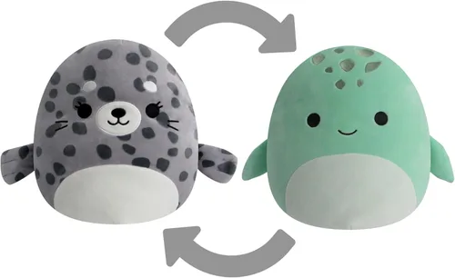 Vista 13 de Squishmallows FlipAMallows - Peluche Flippable de camaleón y libélula original de 12 pulgadas, producto oficial de Jazwares (mediano)