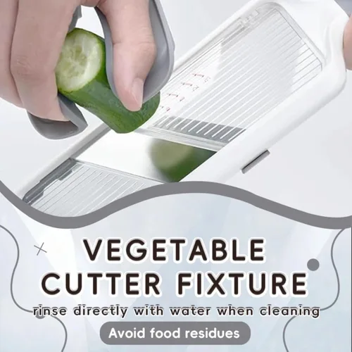 Vista 2 de Protector de mano de seguridad para cualquier rebanador o rallador de mandolina, cortador de alimentos, protector de dedos, ergonómico, agarre