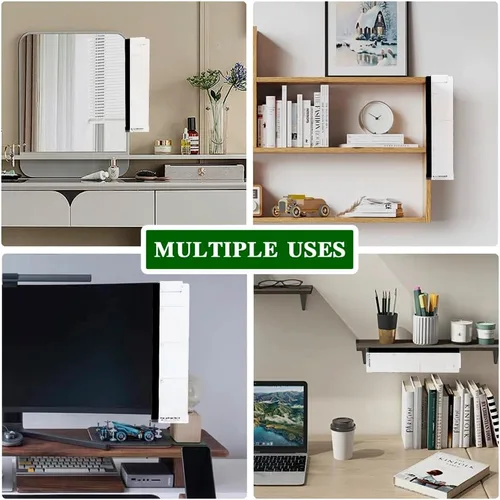 Vista 6 de Accesorios de escritorio de oficina, monitor de computadora, tablero de notas, tablero de mensajes multifunción, soporte para notas adhesivas