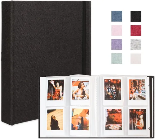 Álbum de fotos mini Cherrich para Fujifilm Instax Mini Polaroid Snap, libro de imágenes de lino 2x3, cada álbum pequeño contiene 208 fotos