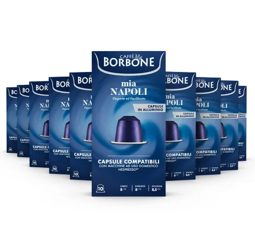 Vista 17 de Caffè Borbone Cápsulas de aluminio 100% arábica compatibles con máquinas originales Nespresso, tostado medio, 100