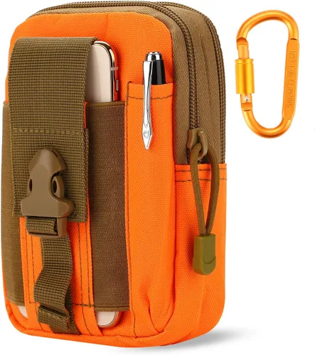 Bolsa táctica de la cintura EDC Molle bolso de la cintura de la correa del teléfono bolsa de la funda bolsa de transporte para teléfono inteligente