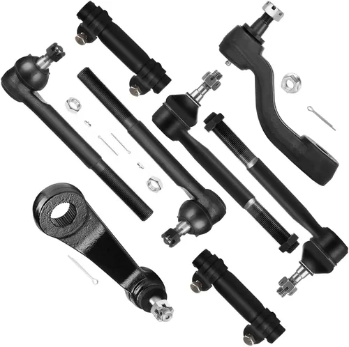 SCITOO Kit de suspensión delantera, brazo tensor, brazo Pitman, repuesto de extremo de barra de acoplamiento exterior interior para Chevy Tahoe para