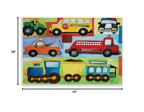 Vista 8 de The Kids Room by Stupell Transportation Collage, 10 x 15, Multi