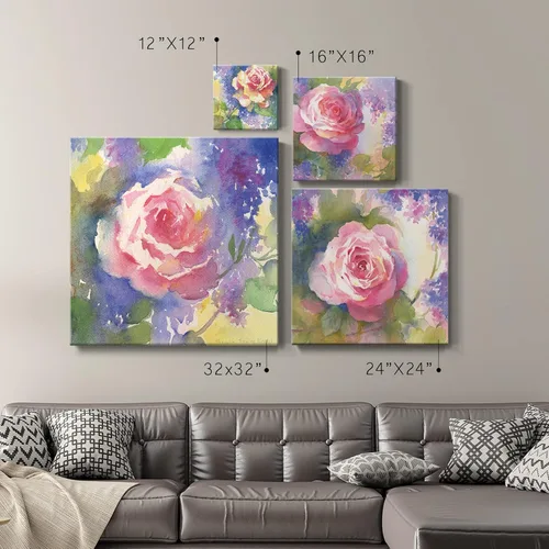 Vista 220 de Wexford Home Colección de primavera de jardín de campo francés, colección de primavera, juego de 4 paneles para decoración de pared de oficina