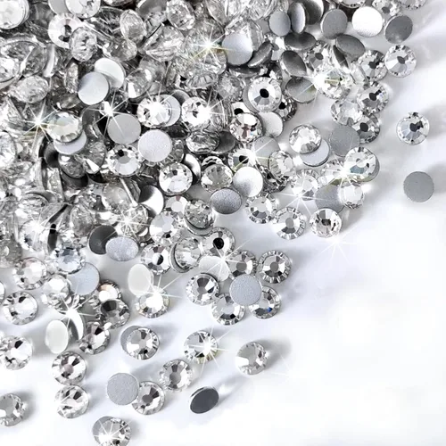 Vista 8 de Yhsheen Diamantes de imitación de cristal para manualidades, 2880 gemas AB con parte trasera plana, kit de deslumbramiento con diamantes