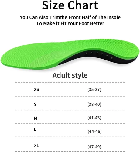 Vista 5 de Plantar Fasciitis Insoles, Heavy Duty Support Pain Relief Orthotics, High Arch Support Insoles Comfort Gel for Men Women, Flat Feet Orthotic Shoe