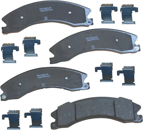 Vista 104 de Pastillas de freno traseras cerámicas Bendix Premium SBC1337 para Cadillac CTS 2014-2008, SRX 2016-2010, Chevrolet Camaro 2015-2010, Saab 9-4X 2011