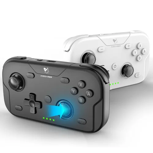 Vista 10 de AceGamer 2 Pack Wireless Controller for Nintendo Switch/Lite/OLED, Hall Effect Joystick for Switch 2 Pro Controller with Wake-Up/Turbo/Dual