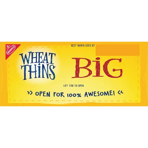 Vista 18 de Wheat Thins BIG Snacks, galletas de trigo integral, galletas de aperitivos, 8 onzas