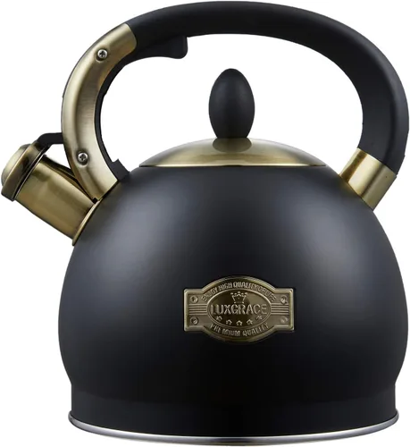 Vista 11 de Tetera de Té - Hervidor de 2.2 Quart para Estufa Silbante de Acero Inoxidable Ollas de Té para Estufa Silbante de Té