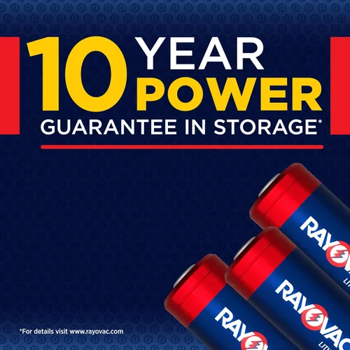 Vista 4 de Rayovac Baterías de 123 A (paquete de 2), baterías de litio 123A, ideales para cámaras