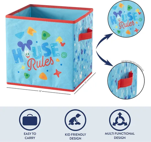 Vista 75 de Idea Nuova Marvel Avengers - Juego de dos espaciosos cubos de almacenamiento plegables, 10 x 10 pulgadas, Avengers / gris