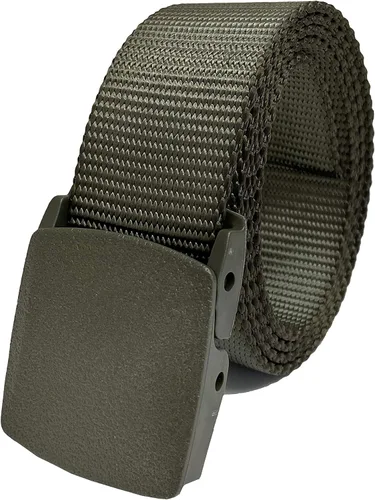 Vista 5 de Cinturones tácticos ajustables de alta resistencia para hombre con hebilla de plástico resistente de hasta 80 pulgadas de longitud