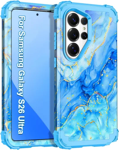 Vista 37 de Casetego Funda para Galaxy A16 5G, Tres Capas de Alta Resistencia Robusta a Prueba de Golpes, Protección Completa Rugosa de PC Duro + Parachoques