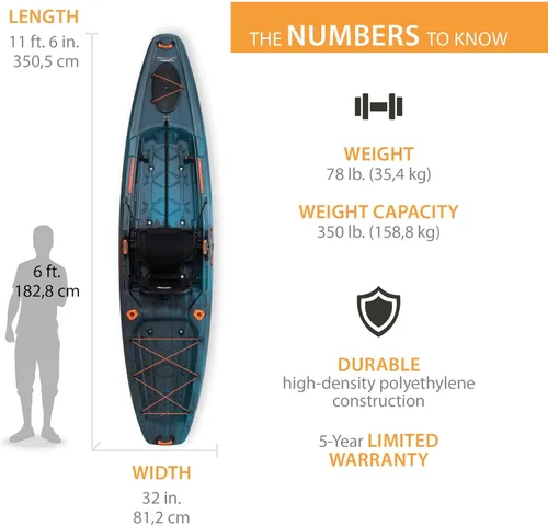 Vista 2 de Kayak de pesca de por vida, pescador Yukon 116