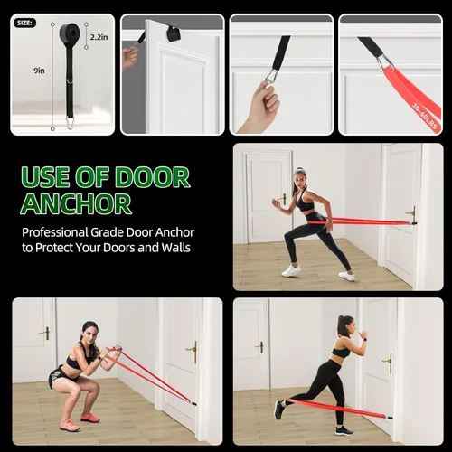 Vista 4 de Resistance Bands for Working Out, Pull Up Assist Bands Set, Workout for Women and Men, Exercise Bands,Training, Plasticity, Physical Therapy at