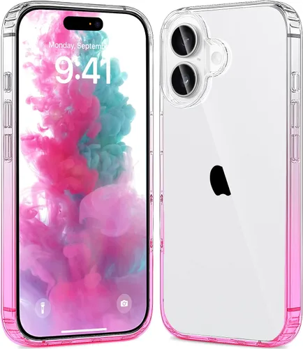Vista 12 de JJGoo - Funda compatible con iPhone 17 Pro, funda transparente a prueba de golpes, funda protectora delgada con parte trasera de policarbonato duro
