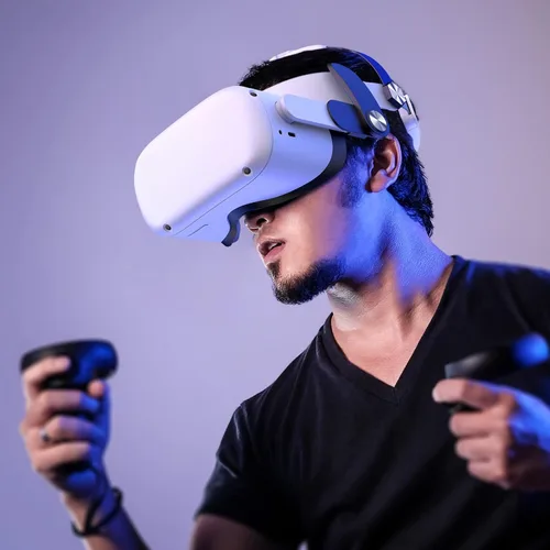 Vista 6 de Vancle Head Strap Compatible for Oculus Quest 2, Lightweight Breathable Strap for Enhanced Support and Comfort in Oculus Meta Quest 2