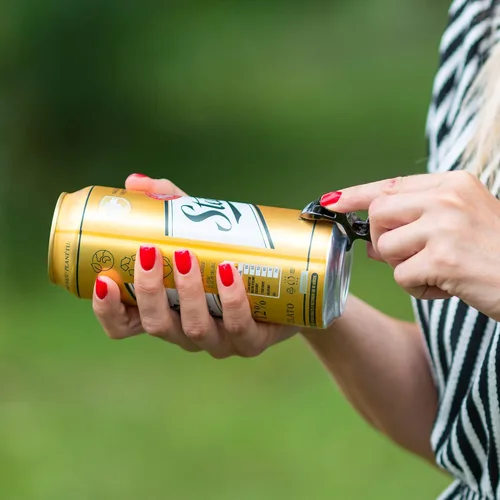 Vista 3 de Abrebotellas de metal para escopeta – Herramienta de escopeta 4 en 1, abridor de pestañas de cerveza, abrebotellas, extremadamente duradero