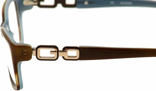 Vista 3 de Guess GU2406 - Marco para lentes de 2.047 in de diámetro GU240652E50, Marrón sobre azul