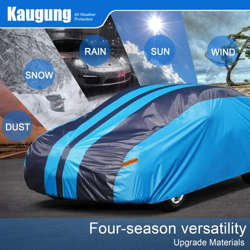 Vista 4 de Kaugung Funda impermeable para automóvil Porsche 911 (1997-2025), cubierta exterior completa para automóviles, ligera, resistente al sol, UV