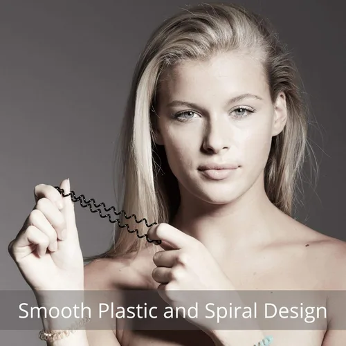 Vista 5 de Goomee Lazos para el cabello de marca para mujer, 8 unidades de elásticos en espiral fáciles de quitar, evitan enredos, roturas, dolores de cabeza
