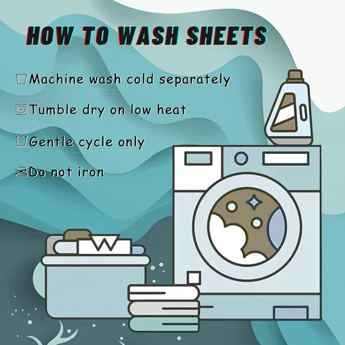 Vista 7 de L3-&-249 - Juego de sábanas náuticas a rayas, tamaño Queen, sábanas y fundas de almohada estampadas de microfibra suave con bolsillo profundo