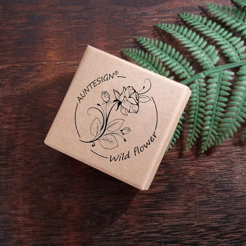 Vista 5 de Forget-Me-Not and Queen Anne's Lace Pressed Wildflower Necklace Gold Pressed Flower Necklace Personalized Handmade Necklaces