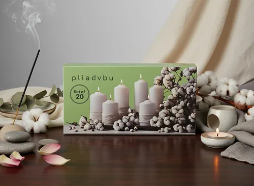 Vista 6 de Juego de 20 velas cónicas con carillón de hechizo de 4 pulgadas de alto, sin perfume, para rituales de meditación en el altar (negro, juego de 20)