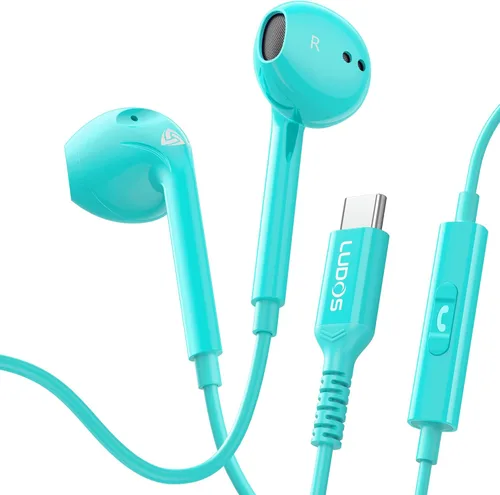 Vista 28 de LUDOS Zenith Wired Earbuds in-Ear Headphones, 5 Year Warranty, Earphones with Microphone, Corded for 3.5mm Jack Ear Buds for iPhone, Samsung