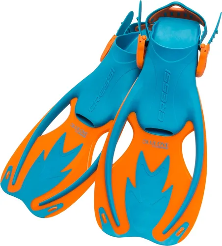 Vista 3 de Cressi Junior Snorkel Kit for Kids Ages 3 to 8 - Mask + Dry Snorkel + Adjustable Fins + Net Bag – Rocks Pro Dry Set