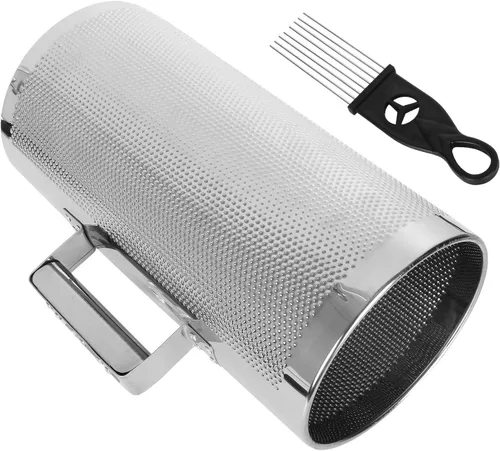 Vista 4 de Güiro de metal de 30.5 x 15.2 cm, instrumento de acero inoxidable con raspador, instrumento latino de percusión