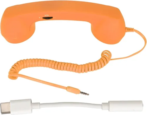 Vista 10 de Auricular de teléfono para teléfono celular, teléfono retro con conector de 0.138 in, receptor de teléfono móvil, auriculares antiguos, receptor