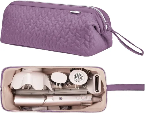Vista 14 de Estuche KarSyon Shark Flex Style para secador de pelo Dyson Airwrap Cepillo Dyson Herramientas para el cabello Revlon Bolsa de viaje Estuche de Rosa