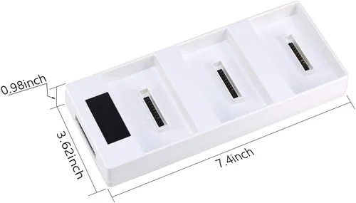 Vista 5 de Hanatora Hub de carga de batería para DJI Phantom 4/4 Advanced/4 Pro V2.0/4 Pro Plus Obsidian, cargador múltiple 3 en 1 con indicador de carga