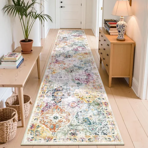 Vista 11 de Ileading Alfombras lavables para pasillo, 2 x 6, antideslizantes, para entrada, cocina, baño, dormitorio, lavandería, sala de estar, alfombra larga