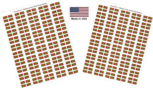 Vista 269 de 100 calcomanías de la bandera de Afganistán, dos hojas de 50, 1.5" x 1" hechas en Estados Unidos, calcomanías autoadhesivas para álbum de recortes