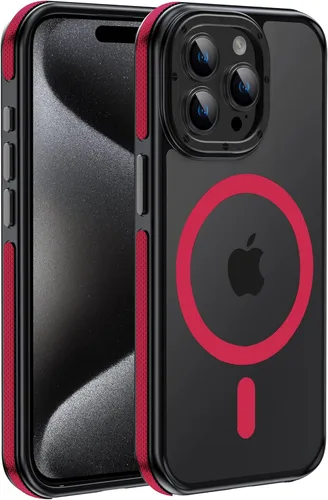 Vista 12 de Funda magnética fuerte para iPhone 12 Pro Max [Protección de grado militar de 10 pies] Compatible con MagSafe, funda protectora a prueba de golpes