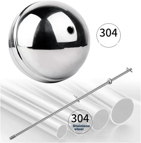 Vista 3 de Adjustable 304 Stainless Steel Float Ball Valve, 1/2 Inch Water Level Controller for Water Tanks and Towers(1/2inch 30mm)