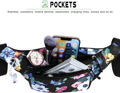 Vista 6 de XEYOU Riñonera unisex para correr con hebillas ajustables, bolsa de cintura ligera para deportes, senderismo, pasear al perro, cinturón para guardar