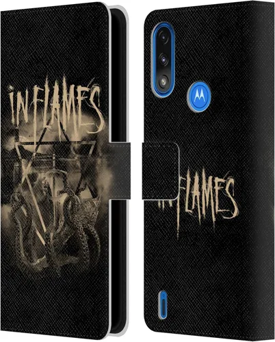 Vista 9 de Head Case Designs Officially Licensed in Flames Adventures Metal Grunge Leather Book Wallet Case Cover Compatible with Moto E7 Power/Moto E7i Power