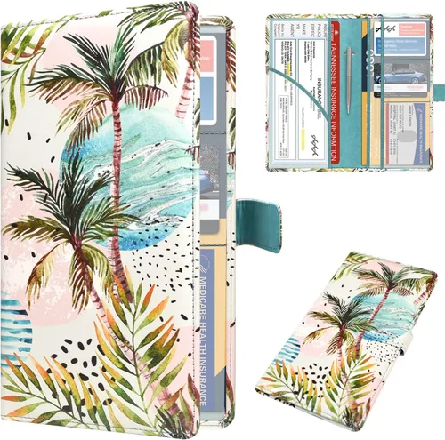 Vista 24 de DMLuna Soporte para Registro de Coche y Seguro, Organizador de Cuero para Documentos de Vehículo en Guantera, Accesorios de Compartimento para Auto