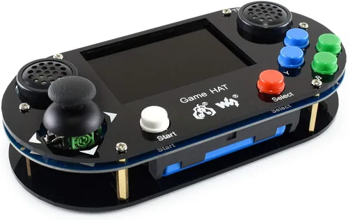 Vista 7 de Waveshare Sombrero de juego, compatible con Raspberry Pi 4B/3B/3B+/Zero/Zero W/Zero WH, consola de juegos retro con pantalla IPS de 3.5 pulgadas