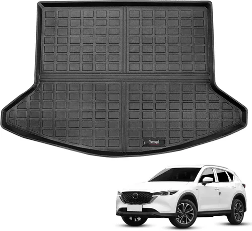 Vista 7 de Forro para maletero de carga para todo tipo de clima y alfombrilla para respaldo de asiento trasero compatible con Mazda CX5 2017 2018 2019 2020