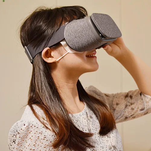 Vista 4 de Busjoy 50PSC - Máscara desechable de realidad virtual universal para Oculus Quest 2HTC ViveGear VRPlaystation VRVR BoxOculus RiftHoloLens previene