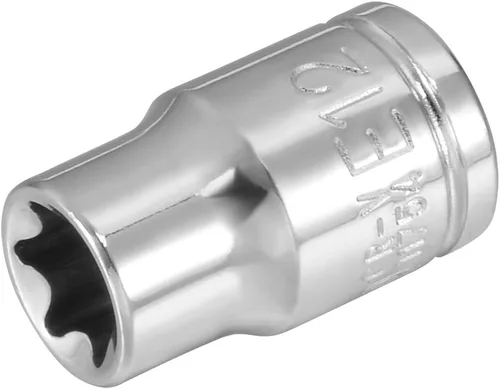 uxcell 3/8-inch Drive E12 Toma externa Torx poco profunda, acero Cr-V