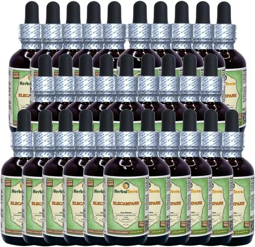 Vista 15 de Herbal Terra LLC Elecampane (inula helenium) glicerita, extracto líquido sin alcohol de raíz seca 2 oz