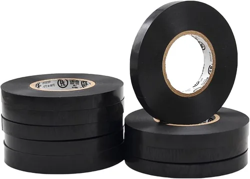 Vista 34 de WOD ETC766 - Cinta eléctrica negra de grado profesional para uso general, núcleo listado UL/CSA. Cinta adhesiva de goma de vinilo: 1 pulgada x 66